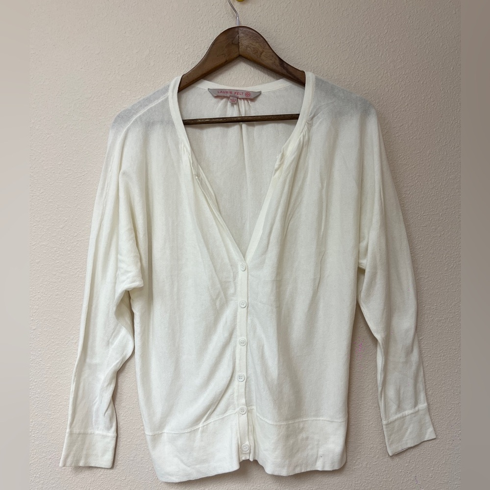 Laurie Felt Cream Knit Top Size “L”